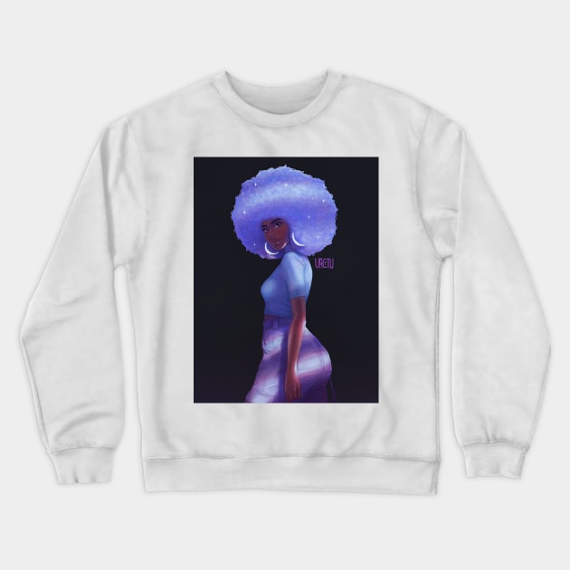 Lavender Princess Crewneck Sweatshirt by VactuART
